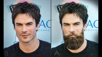 How to make beard & whiskers in photoshop cc l cs6