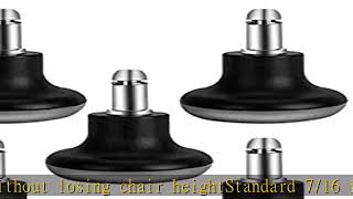 uvce Bell Glides Replacement Office Chair Swivel Caster Wheels to Fixed Stationary Castors, Short P