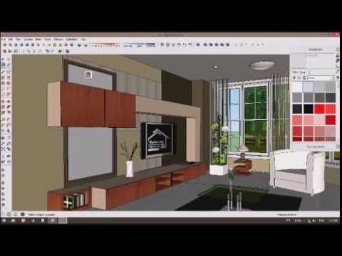 TUTORIAL MEMBUAT KACA  CERMIN DI SKETCHUP  RENDER VRAY  YouTube