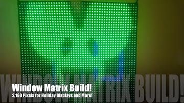 WS2811 Seed Pixel Window Matrix Rebuild (xLights)