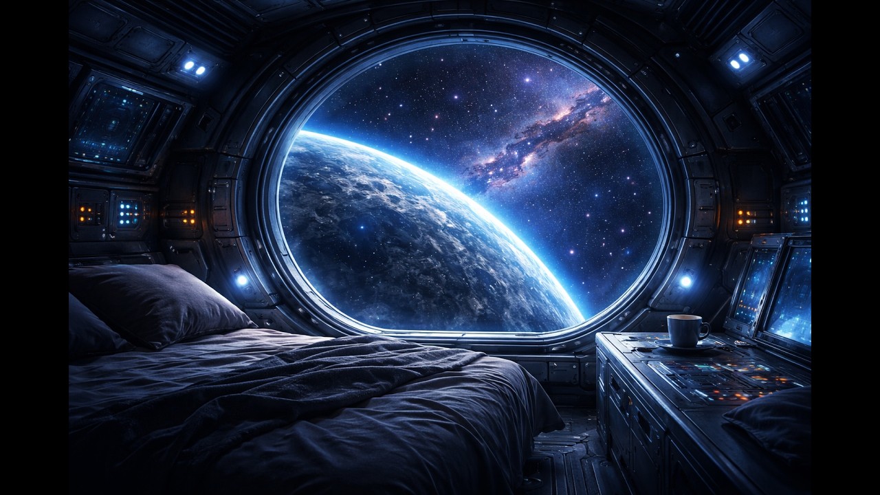 Spaceship Ambience for Deep Sleep 🚀 Relaxing Space Sounds (3 Hours ...