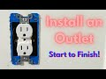 How to Install an Outlet Plug Anywhere. Start to Finish!