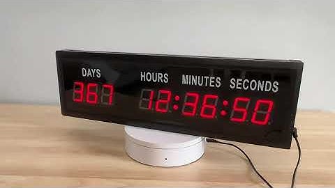 LED Countdown Clock for Gyms, Schools & Events | indTek Digital Wall Timer