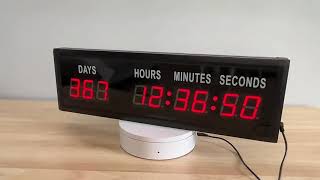 Celebrity LED Countdown Clock for Gyms, Schools & Events | indTek Digital Wall Timer Wealth