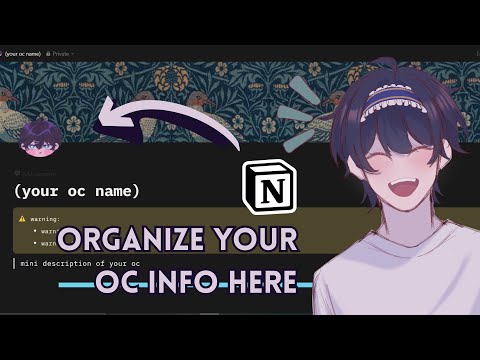 [NOTION TUTORIAL] How to Make Your Own Oc Profile