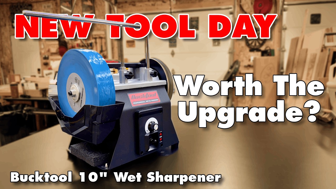 New Tool Day: Bucktool 10” Wet Sharpener Review (SCM8103) - YouTube