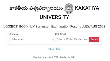 #kakatiya university Degree B.Com 2nd&4th Semester Examination Results-2023 #ku#pleaseshare#bcom