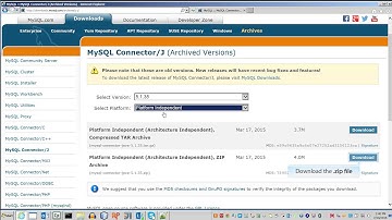 Download JDBC Driver for MySQL Database