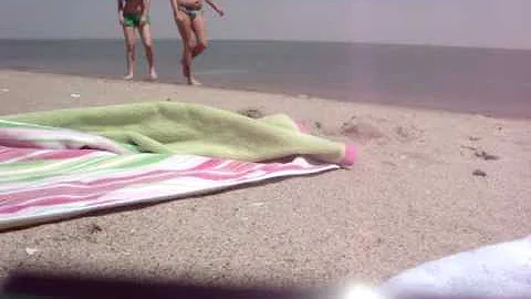 April, Allison, Me on the beach in Corpus Christi
