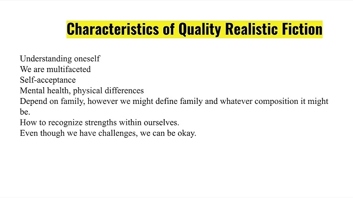 ENGL2131 Realistic Fiction Evaluation