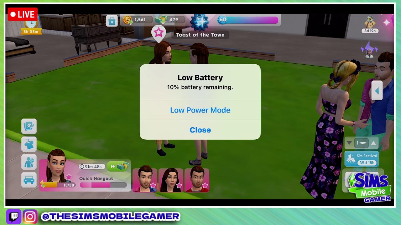 🔴 LIVE! THE SIMS MOBILE NIGHT STREAM | TREASURE HUNT EVENT: 4 DAYS REMAINING