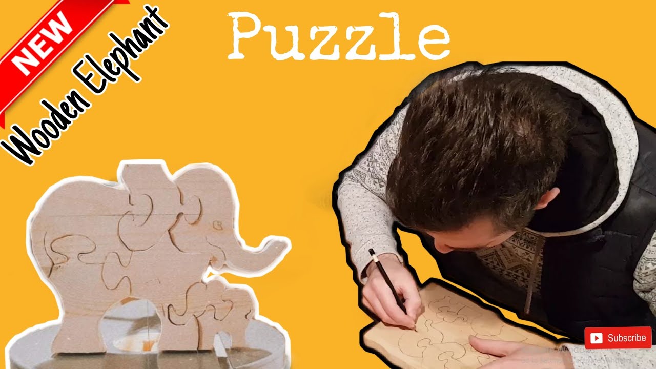 How To Make Wooden elephant 🐘 [puzzle]