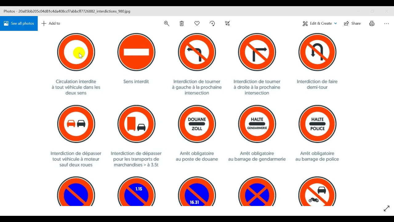 code de la route Senegal,les panneaux d'interdiction
