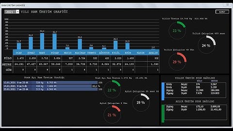 Excel vba UserForm da Grafik Dashboard Tanıtımı