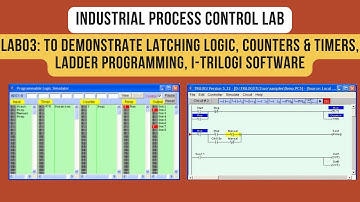 IPC Lab03: To Demonstrate Latching Logic, Counters & Timers, Ladder Programming, i-TRiLOGI software