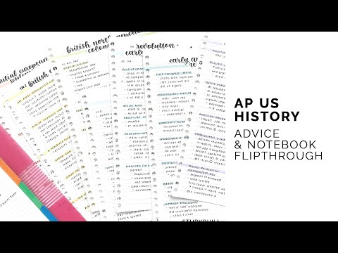 ap us வரலாற்று குறிப்புகள் + தந்திரங்கள்! 📚 நோட்புக் புரட்டல்