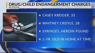 WTAJ News at NoonAltoona coupl charged with childe endangerment, drugs