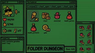 Speedrunning folder dungeon demo by accident【Folder Dungeon - Ravernt】