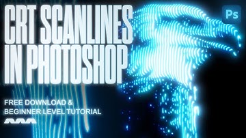 How To Get CRT Scanlines Effects | Photoshop Tutorial