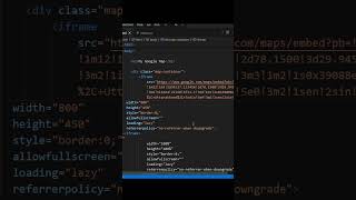 Embed Google Maps into your webpage | HTML Tutorials #coding #html #js #webdesign