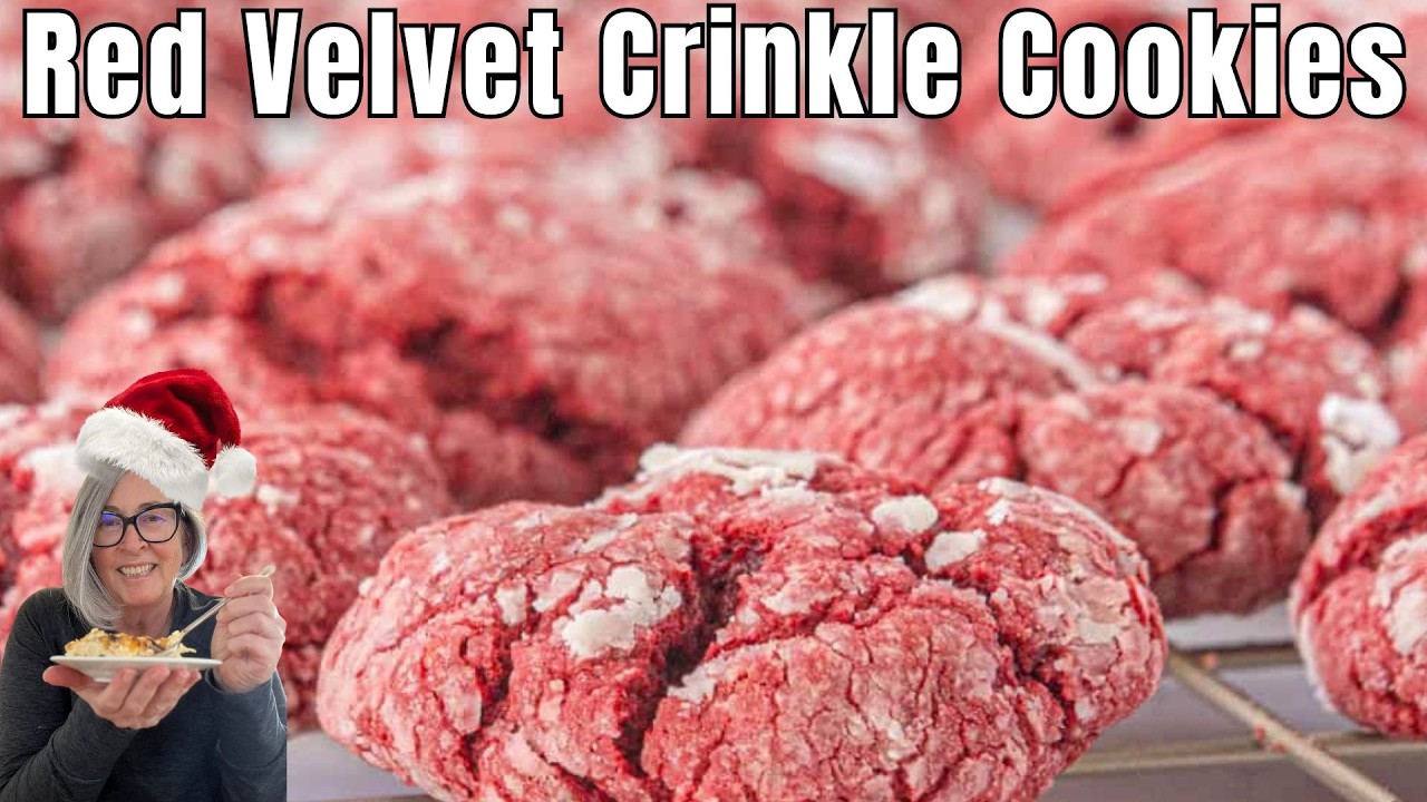 How to Make Red Velvet Crinkle Cookies | Soft & Chewy Holiday Treat