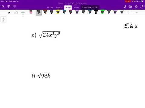 APC10 5.7b Simplifying Radicals with Variables