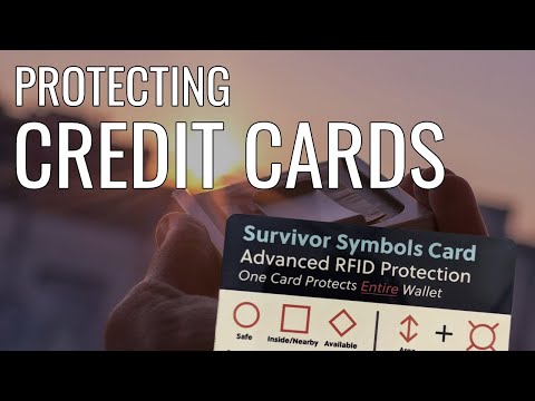 PROTECT YOUR CREDIT CARDS - Survivor Symbols Card