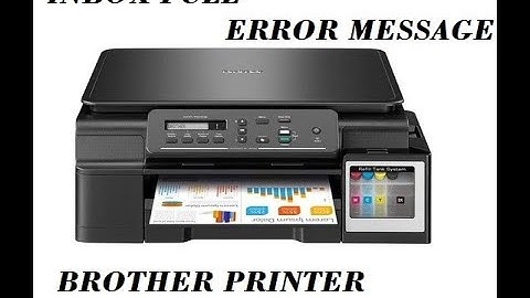 Brother dcp t510w Inbox full #inbox full Brother printer #brother inbox full dcp t510w