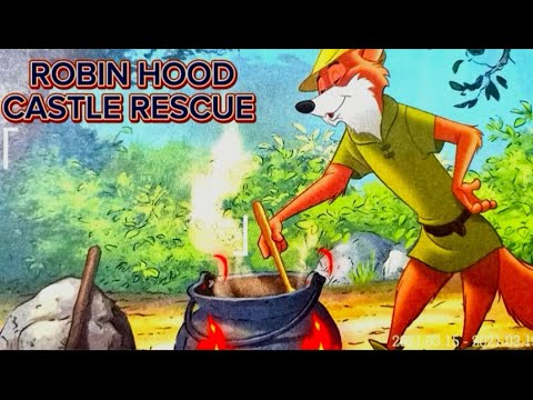 Disney Robin Hood Castle Rescue English Story Time Read Along Book 