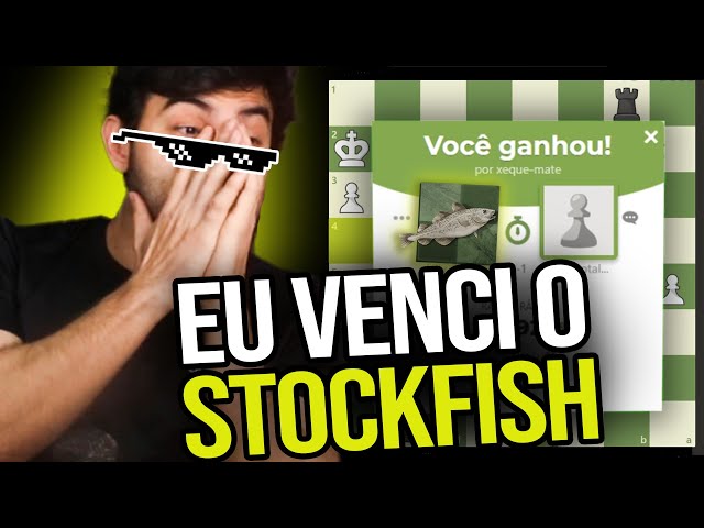 Como eu VENCI o STOCKFISH, o mais forte COMPUTADOR de XADREZ do