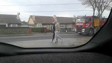 Thorntons recicling  skip  truck