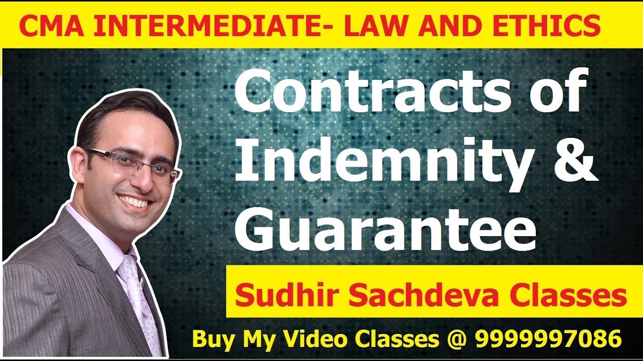 CMA Inter Law and Ethics Contracts of Indemnity and Guarantee