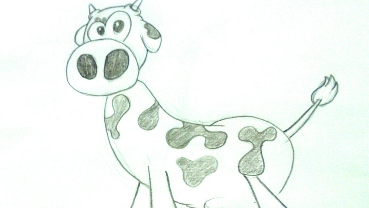 Cómo dibujar una vaca paso a paso 
