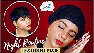 My Pixie Nightly Routine | Textured Pixie Cut | Relaxed Short Hair | Leann DuBois