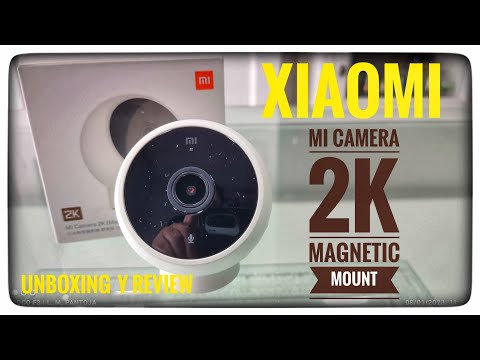 Cámara de vigilancia IP  Xiaomi Mi Camera 2K Magnetic Mount, FHD, WiFi,  Función visión nocturna, Blanco