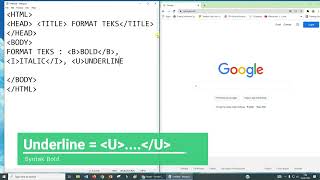 Tutorial: HTML Format Teks