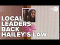 Local leaders back "Hailey's Law" after teen's death, seeking to add new "Pink Alert"