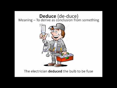 Learn English Vocabulary |Deduce|Verb| Ducksoup - YouTube