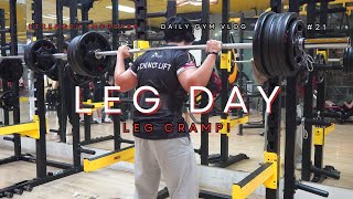 DAILY GYM VLOG #21 l LEG DAY l LẠI CHUỘT RÚT?? l