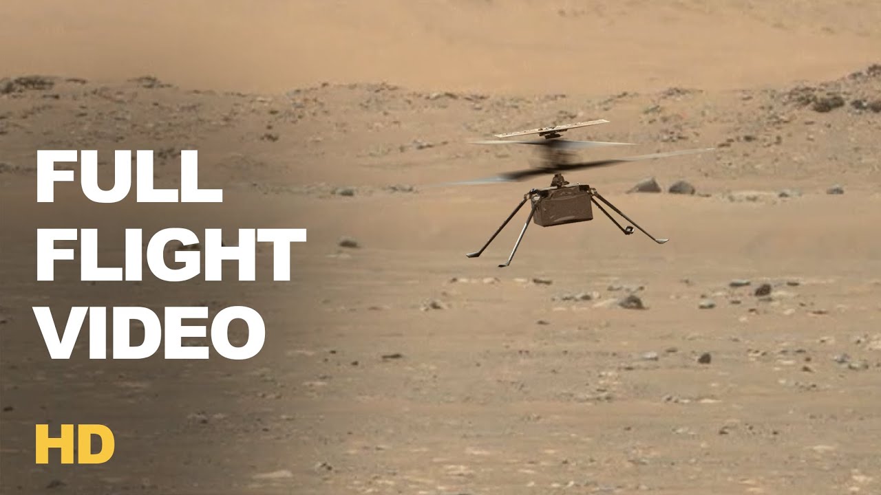 High-Res Video Showing Helicopter Completing First Flight On Mars