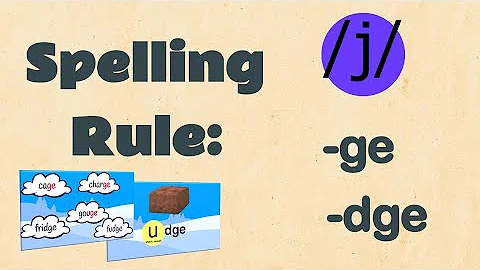 Using 'ge' or 'dge' | Spelling | EasyTeaching