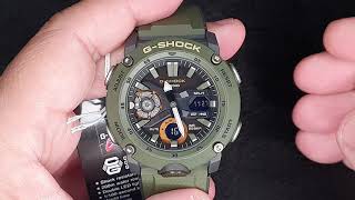 CASIO G-SHOCK GA-2000-3A CARBON CORE GUARD