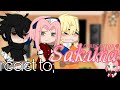🍁team 7 clássico reacts to sakura🌾 [no shipp]