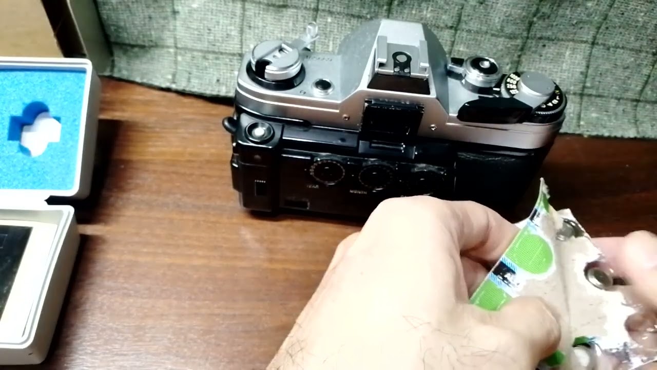 diy battery test | Canon Data Back A for Canon AE-1 film SLR camera