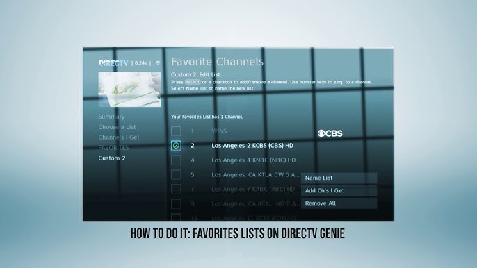 Solid Signal: Create Favorites Lists on a DIRECTV box 