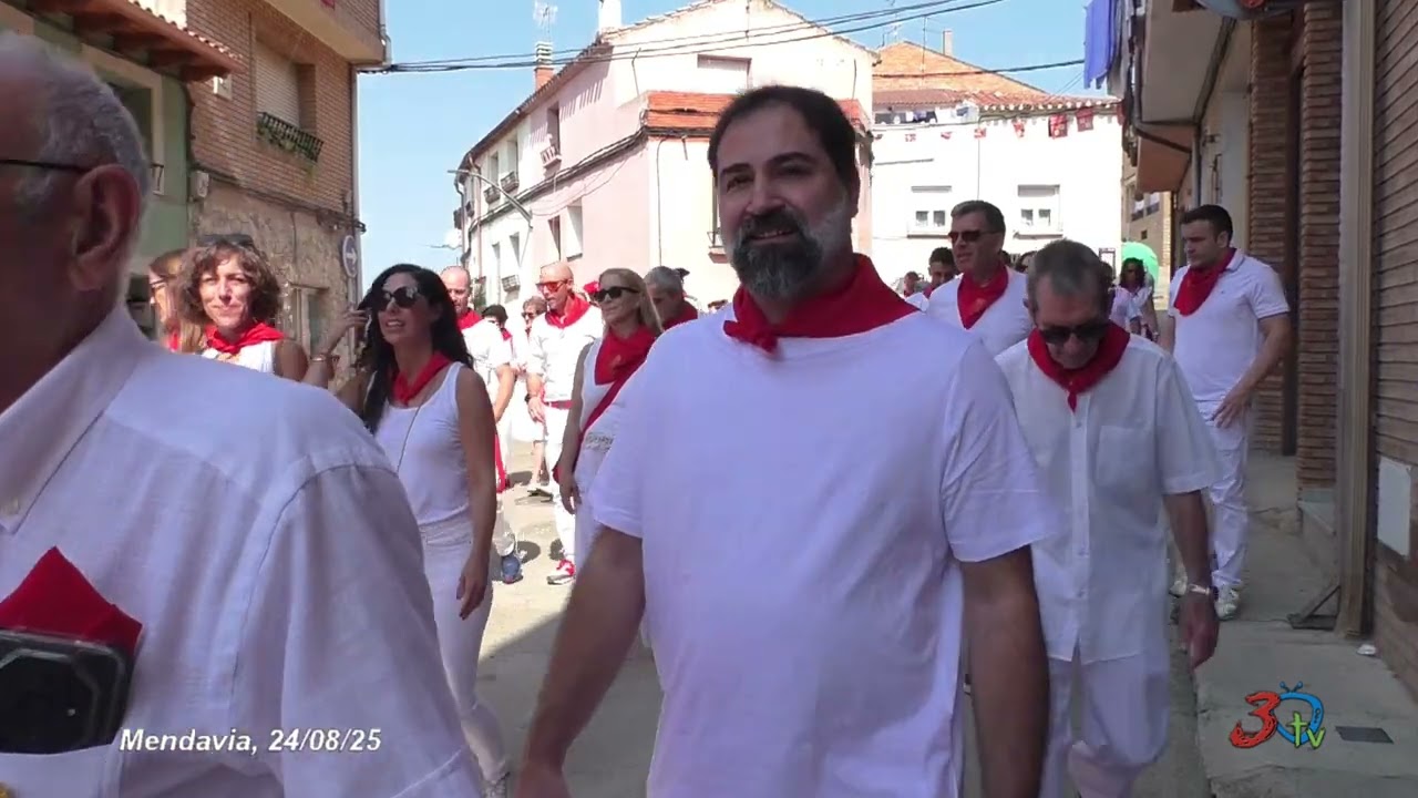 Mendavia, Patronales 2025, Procesión y Misa, 24-08-2025
