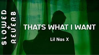 Lil Nas X - thats what I  want (s l o w e d     r e v e r b)