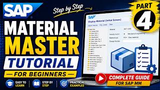 SAP Material Master Tutorial for Beginners part 4