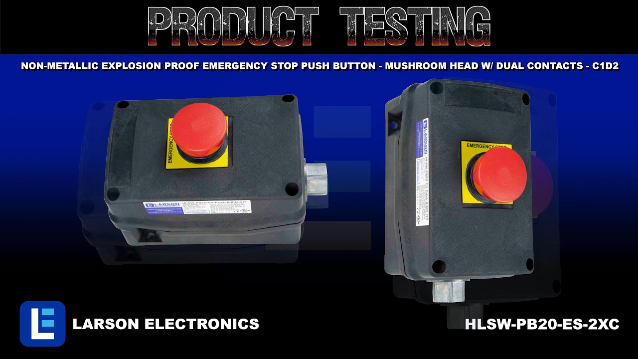 Non-Metallic Explosion Proof Emergency Stop Push Button - Mushroom Head ...