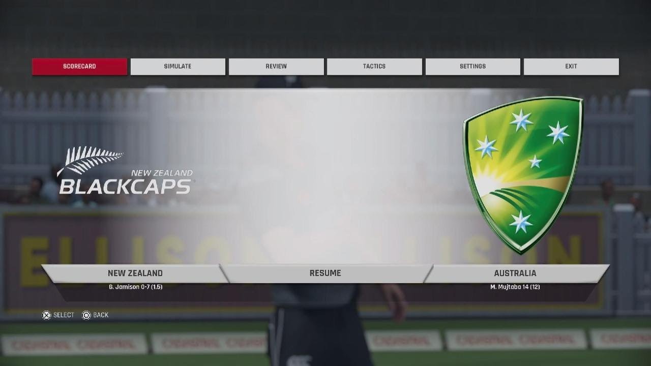Cricket 22 on PlayStation 5-Australia vs New Zealand
